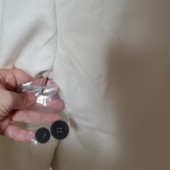 2/$30 Jessica white and black tuxedo jacket - Picture 5 of 6